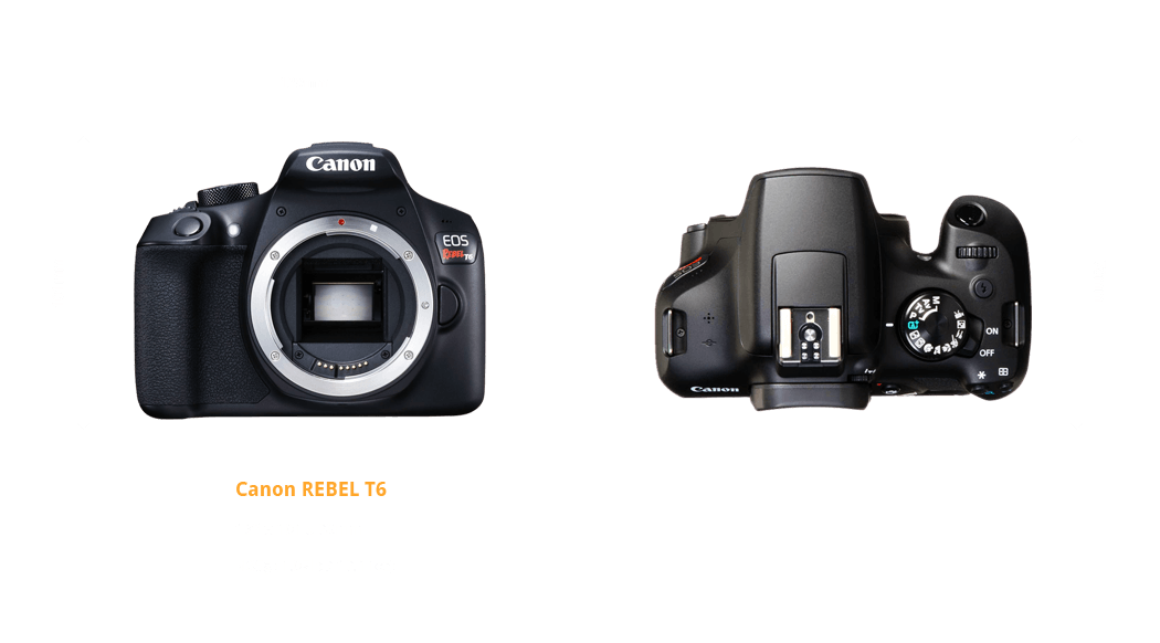 Canon Rebel T6 dimensions